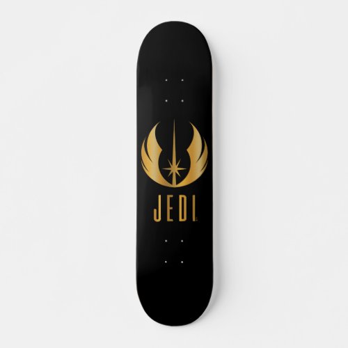 Gold Jedi Symbol Skateboard