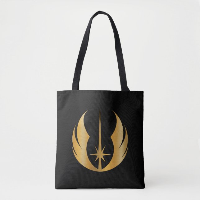 Gold Jedi Symbol Tote Bag (Front)