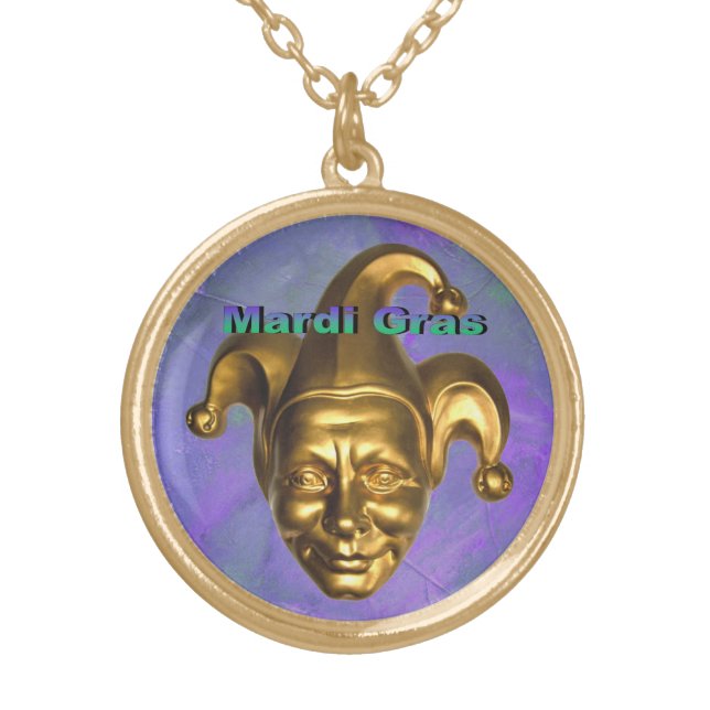 Gold Jester Plated Necklace (Front)