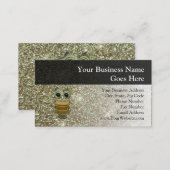Gold Jewel Owl Business Card (Front/Back)
