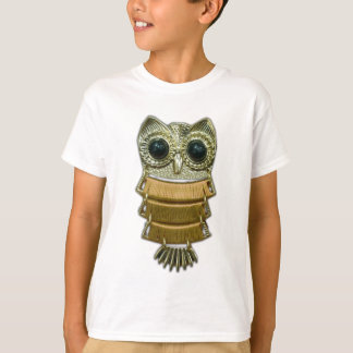 Gold Jewel Owl T-Shirt