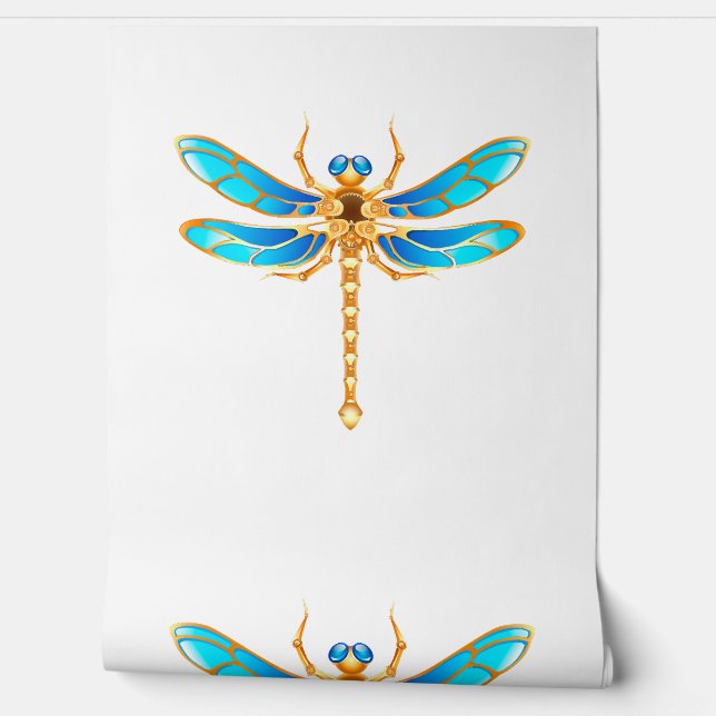 Gold jewelry dragonfly insect vip fun vector image wallpaper  (Unrolling)
