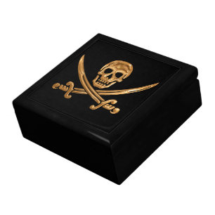 Gold Jolly Roger Gift Box
