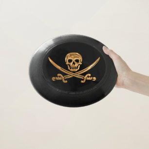 Gold Jolly Roger Wham-O Frisbee