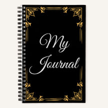 Gold Journal notebook