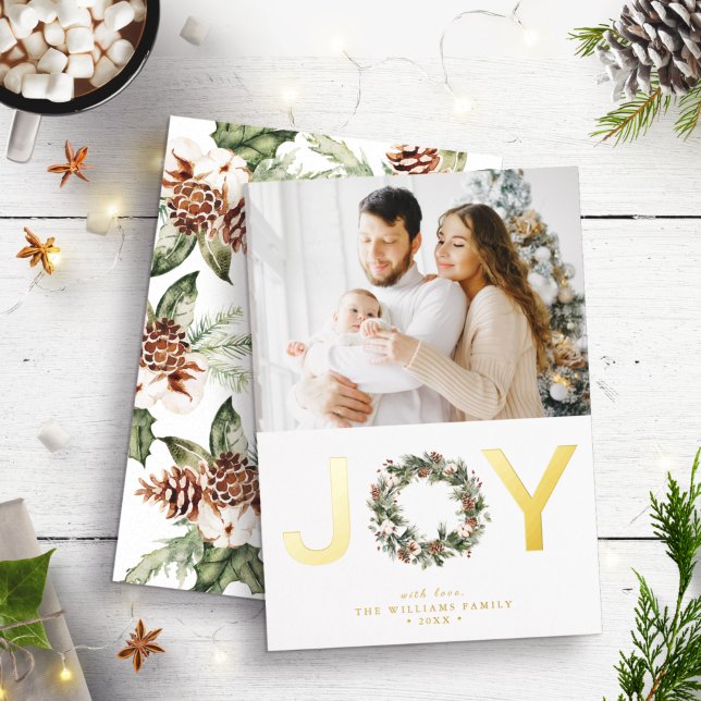 Gold Joy Foil Holiday Card (Creator Uploaded)