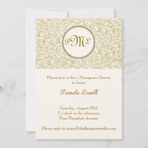 Gold Julep Scroll Custom Announcement