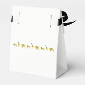 Gold Jungle Animals Party Favor Bags Favor Boxes (Back Side)