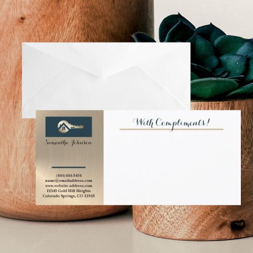 Gold Key Blue Spruce Realtor With Compliments Slip