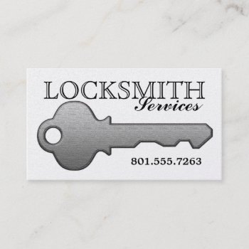 Gold Key Luxury Locksmith Services Business Card by E_MotionStudio at Zazzle