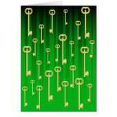 Gold keys on Green (Front)