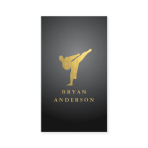 Gold Kickboxing - Karate Business Card