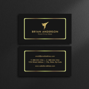 Gold Kickboxing - Martial Arts Business Card