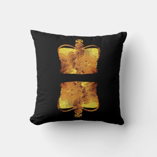 Gold King Crown Cushion