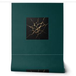 Gold Kintsugi Cracks Luxury Textured Wallpaper