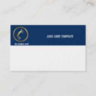 Gold Kokopelli Logo Business Card
