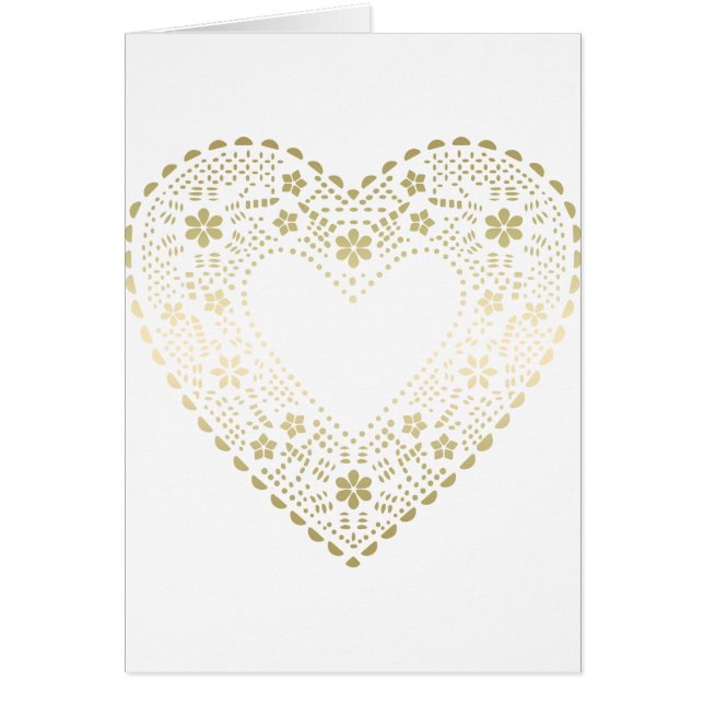 Gold Lace Heart Cards (Front)
