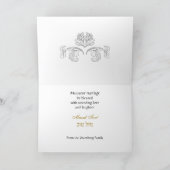 Gold Lace on Satin Jewish Wedding Congratulations Card | Zazzle