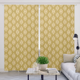 Gold Lace Pattern Curtains