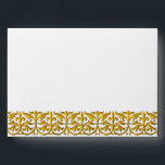 Gold Lace White Envelope<br><div class="desc">Gold metallic lace trim envelopes.</div>