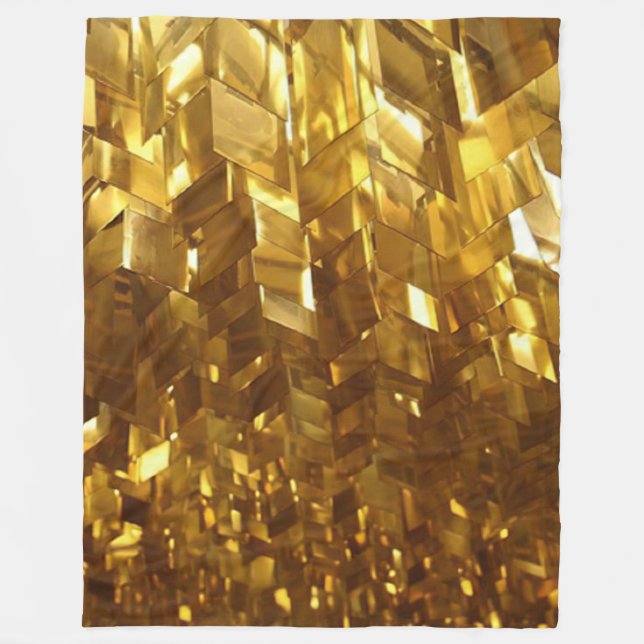 gold lamps fleece blanket (Front)