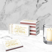 Gold Las Vegas Sign Wedding Favor