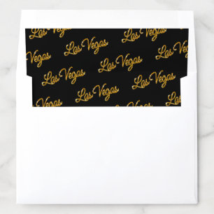 Gold Las Vegas Sparkles Envelope Liner