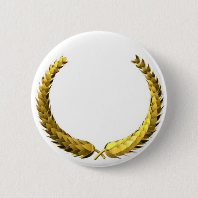 Gold Laurel Wreath Button (Front)