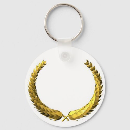 Gold Laurel Wreath Keychain