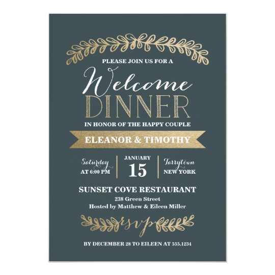 Welcome Dinner Invitation Wording 6