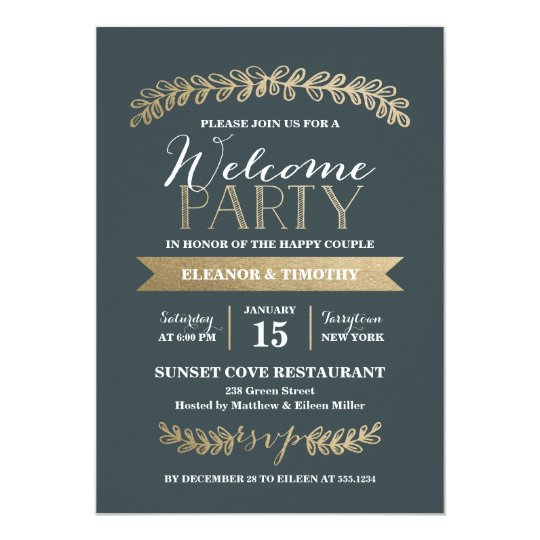 Welcome Party Wedding Invitation Wording 5