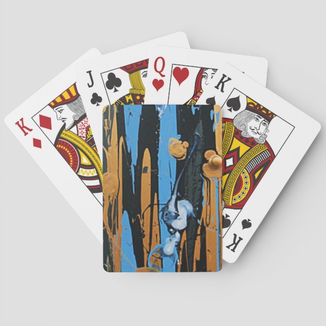 GOLD LAVA POKER CARDS (Back)