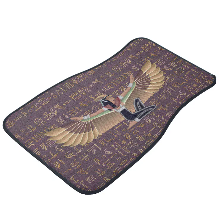 Gold Lavender Egyptian Princess Hieroglyphs Car Floor Mat Zazzle