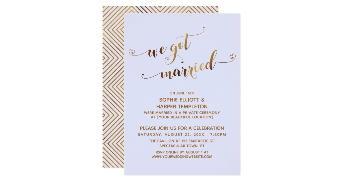 We Got Married Party Invitations 10