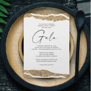 Gold Layers Gala Invitation