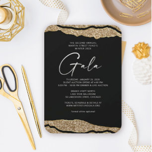 Gold Layers Gala Invitation