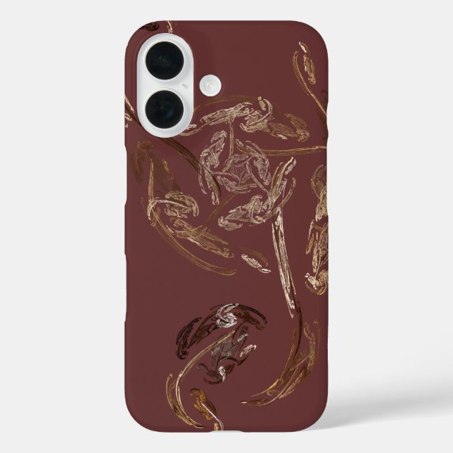 gold leaf abstract art case (Back)