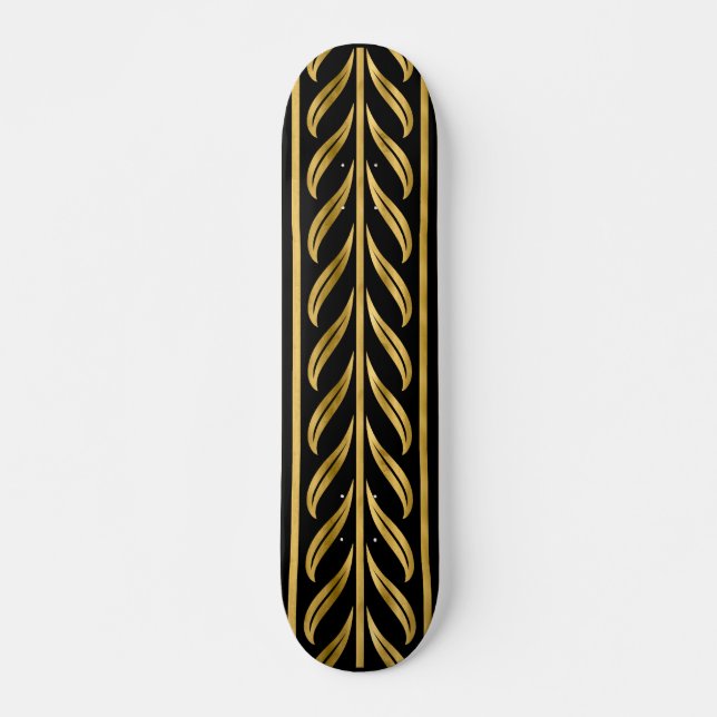 Gold Leaf Arrow Skateboard Deck (Front)