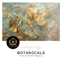 Gold Leaf Botanical Tissue Paper 