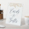 Gold Leaf Botanical Wedding Cards & Gifts Sign