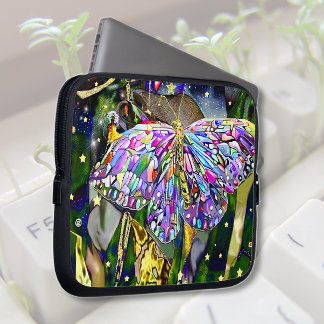 Gold Leaf Butterfly Laptop Sleeve