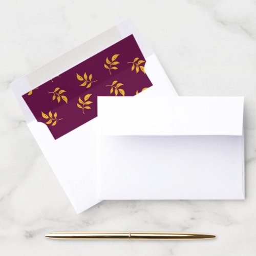 Gold Leaf Envelope Liner