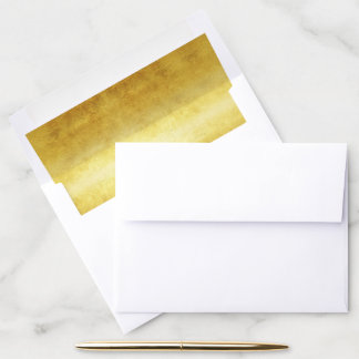 Gold Leaf Gilded Paper Wedding Envelope Liner