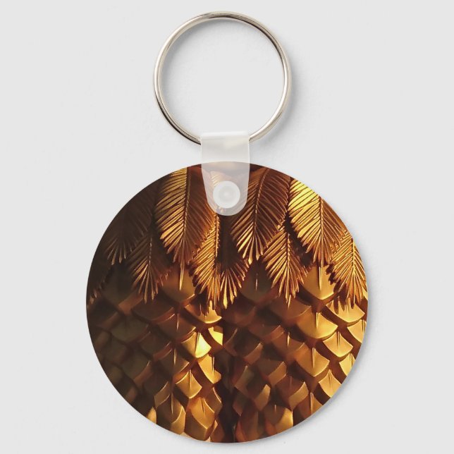 Gold Leaf Key Chain (Front)