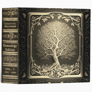 Gold Leaf Look Genealogy Binder