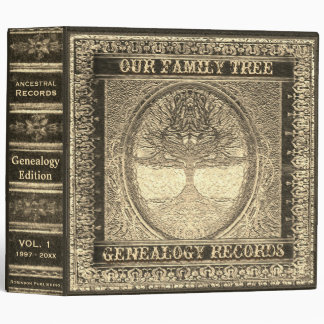 Gold Leaf Look Genealogy Binder