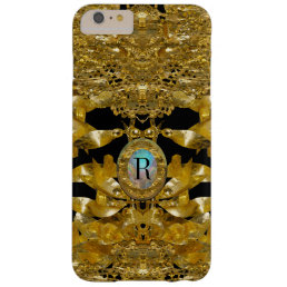 Gold Leaf Raphael  Monogram Barely There iPhone 6 Plus Case
