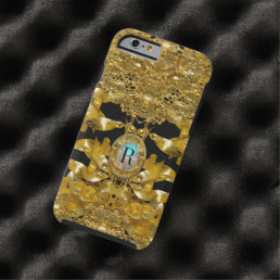 Gold Leaf Raphael  Monogram Tough iPhone 6 Case