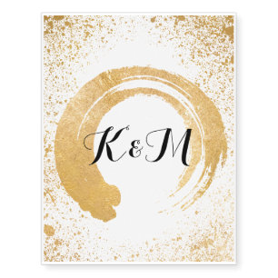 Gold Leaf Spray Temporary Tattoos