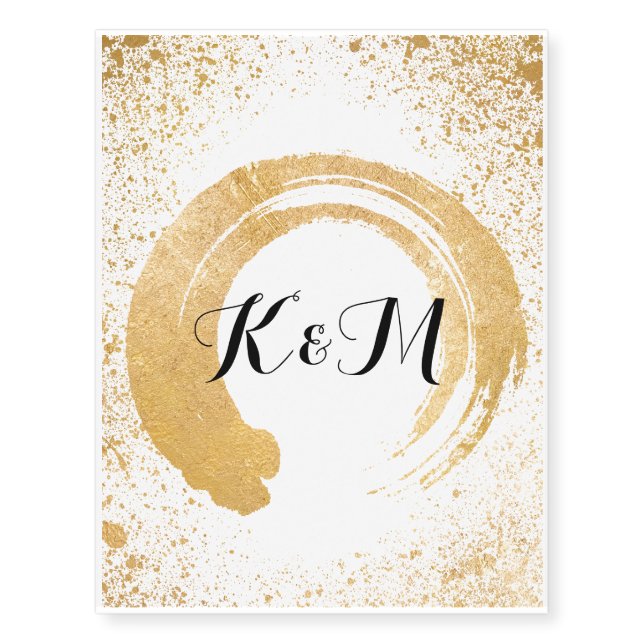 Gold Leaf Spray Temporary Tattoos (Front)